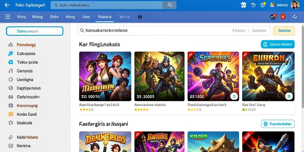 rajalangit77 - Screenshot menampilkan peta luas yang bisa dijelajahi.